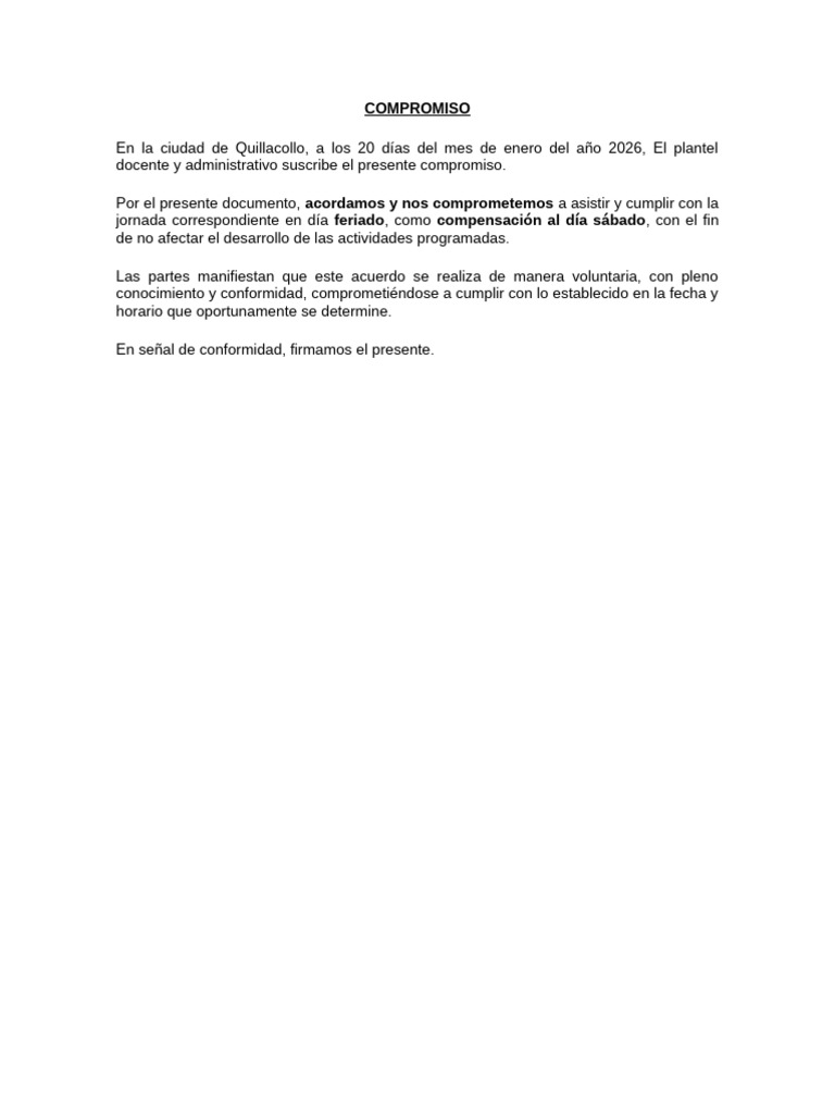 COMPROMISO | PDF