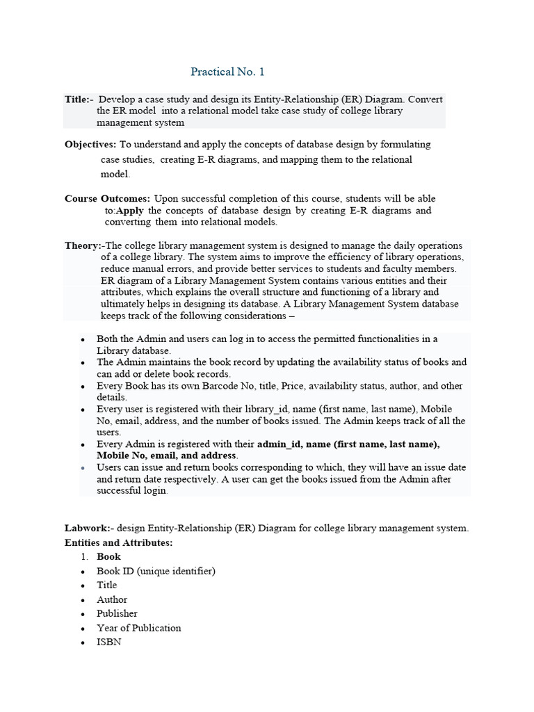DBMS Practical No 1 | PDF | Databases | Software Design