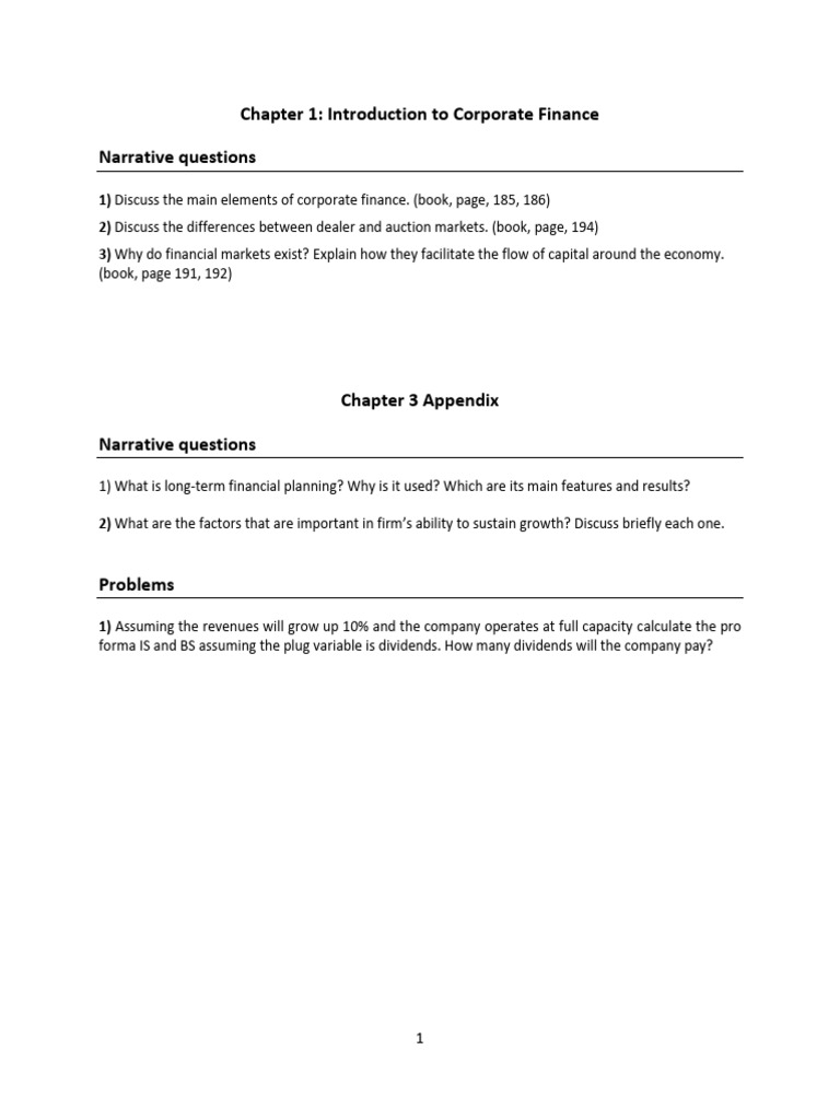 Exercises For The Exam | PDF | Net Present Value | Internal Rate Of Return