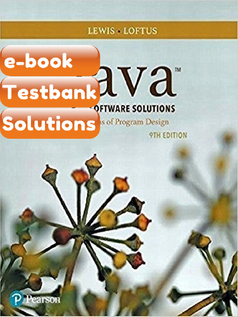 Ebook & Testbank Java Software 9th Edition by John Lewis | PDF ...