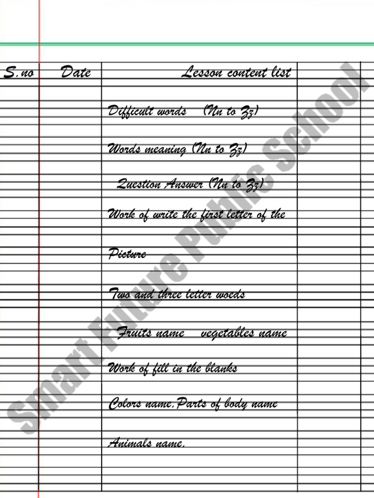 KG 1 Final Term - Watermark | PDF | Beak | Birds
