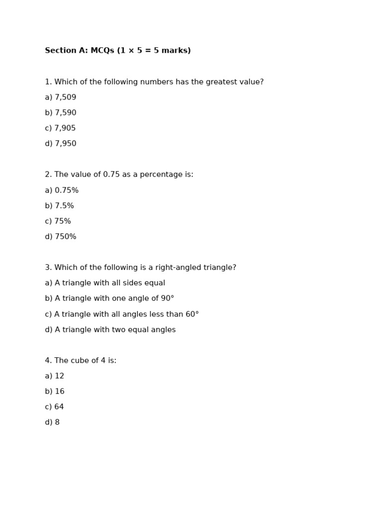 Class 5 | PDF