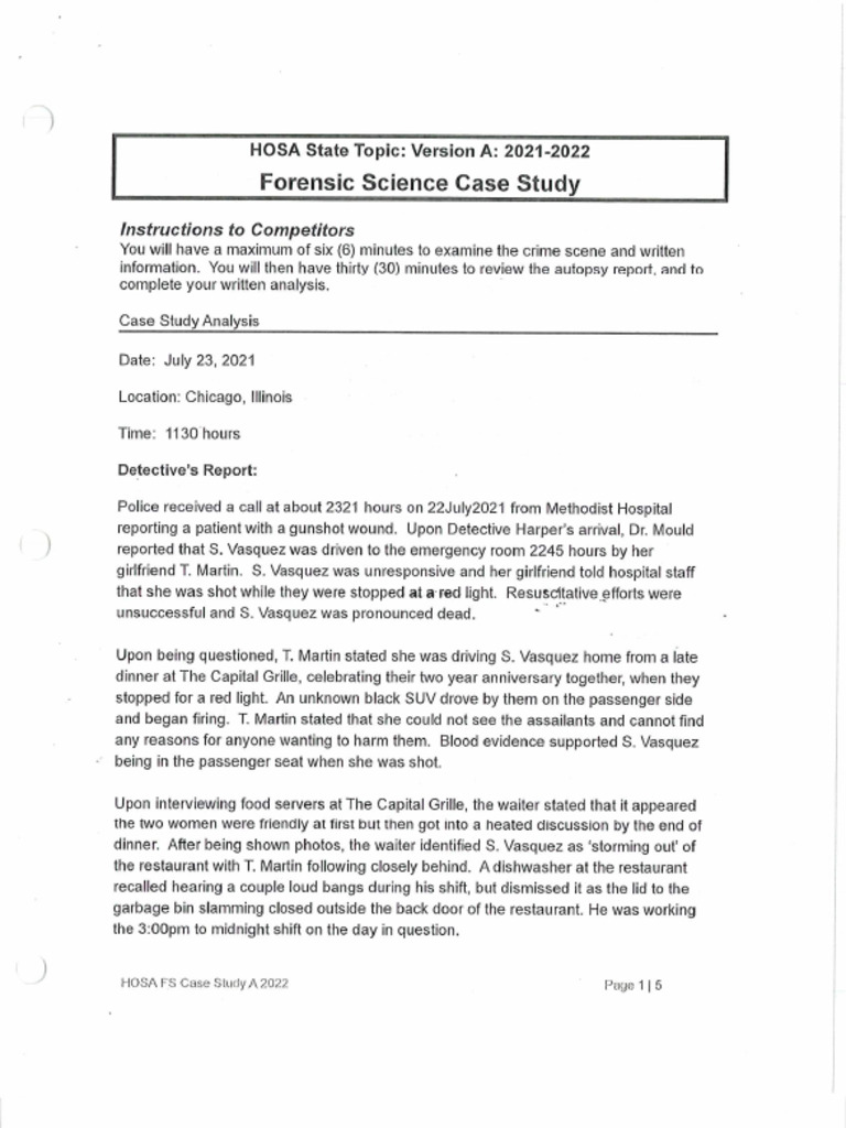 Chicago HOSA Case Study Analysis | PDF