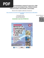 Manual of Definitive Surgical Trauma Care: Incorporating