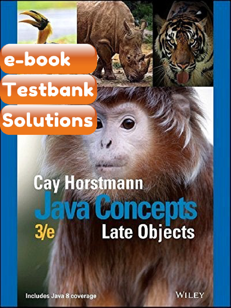 Ebook & Testbank Java Concepts Late Objects 3rd Edition | PDF ...