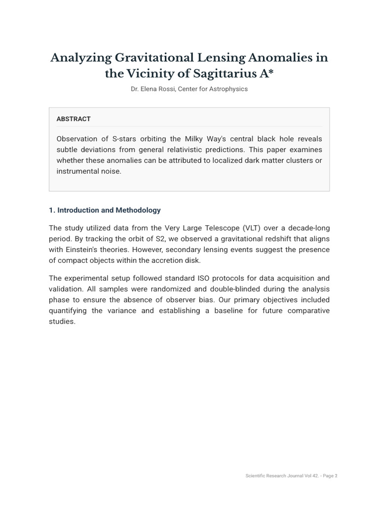 Gravitational Lensing Anomalies | PDF