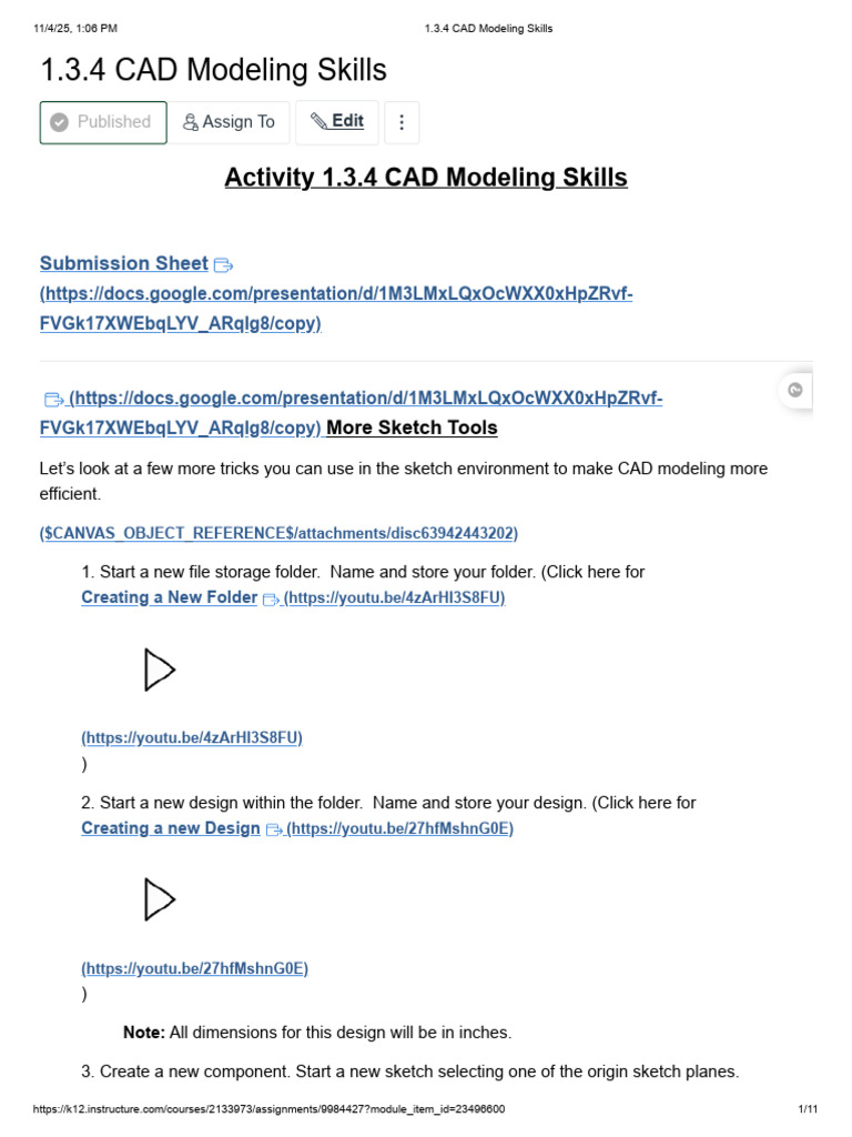 1.3.4 CAD Modeling Skills | PDF | Rectangle | Polygon