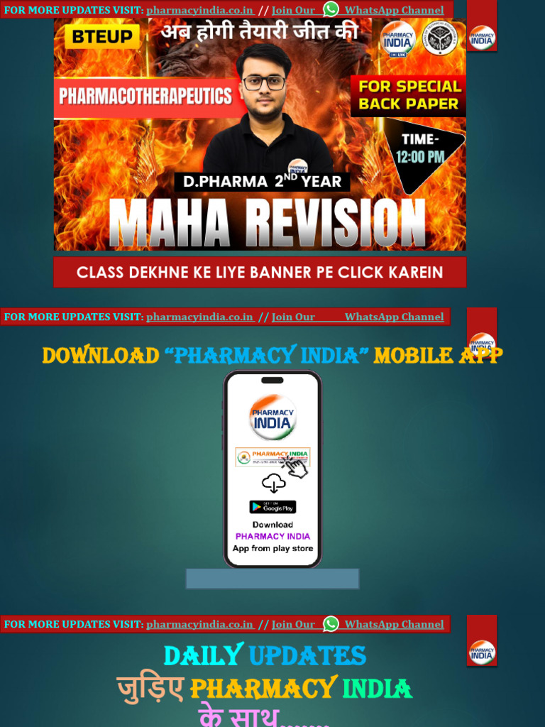 Pharmacotherapeutics Maha Revision 01 Dec | PDF