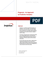 Prognosis - An Approach to Predictive Analytics- Impetus White Paper