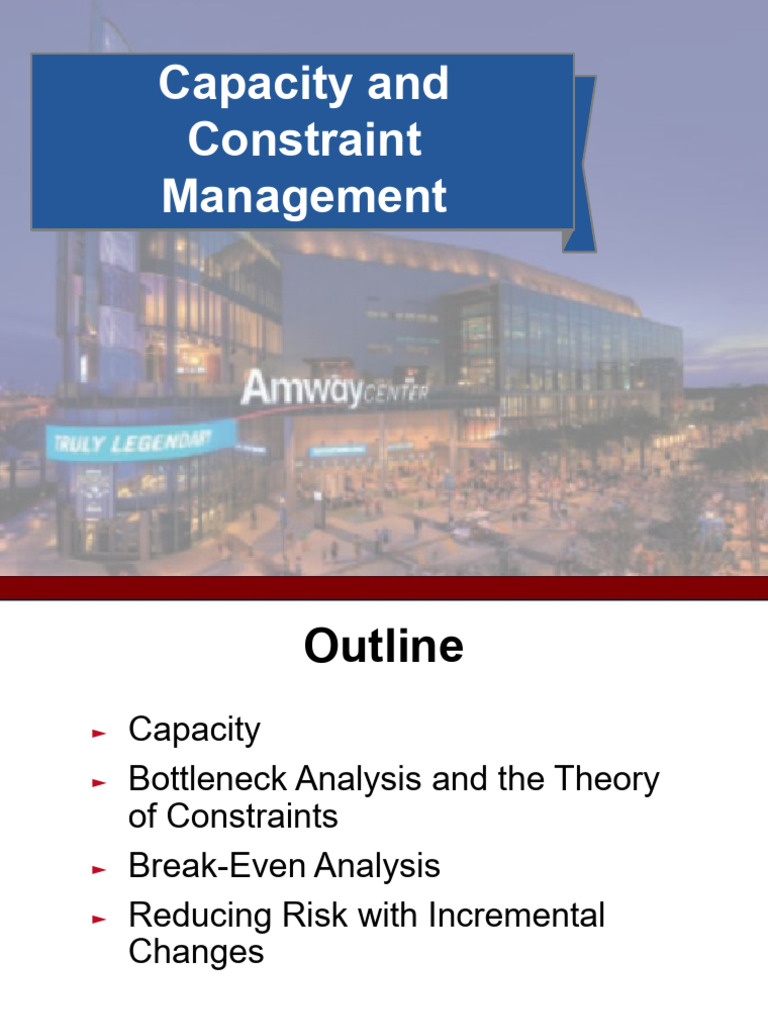 Capacity and Constraint Management | PDF | Net Present Value | Business ...
