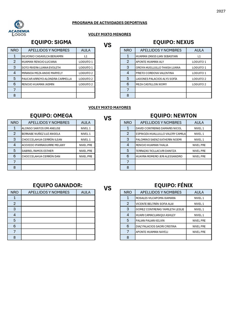 Programa de Deportes | PDF