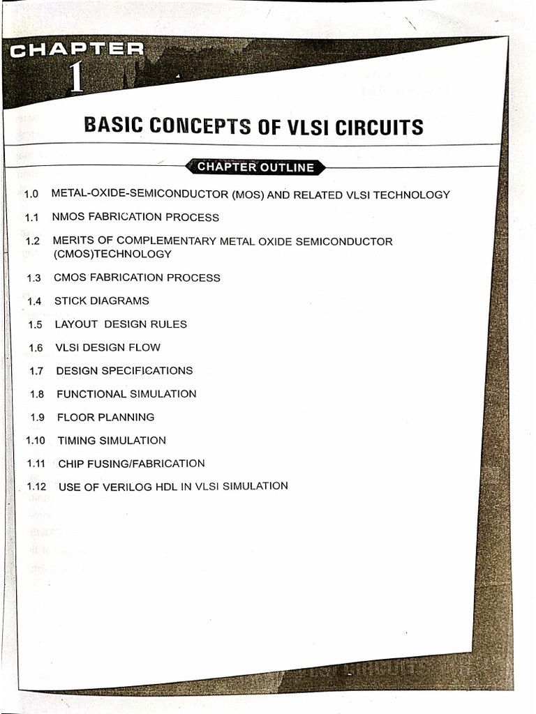 Vlsi 1 | PDF