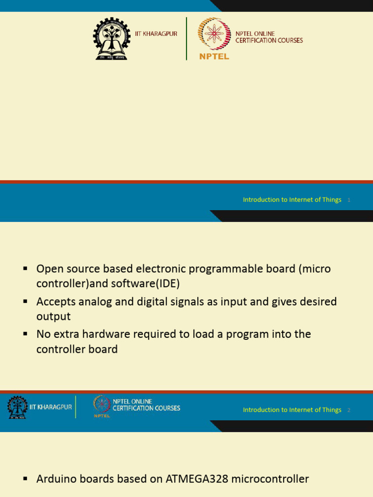Iot - Unit-2 - Iot Arudino Programming | PDF | Arduino | Servomechanism