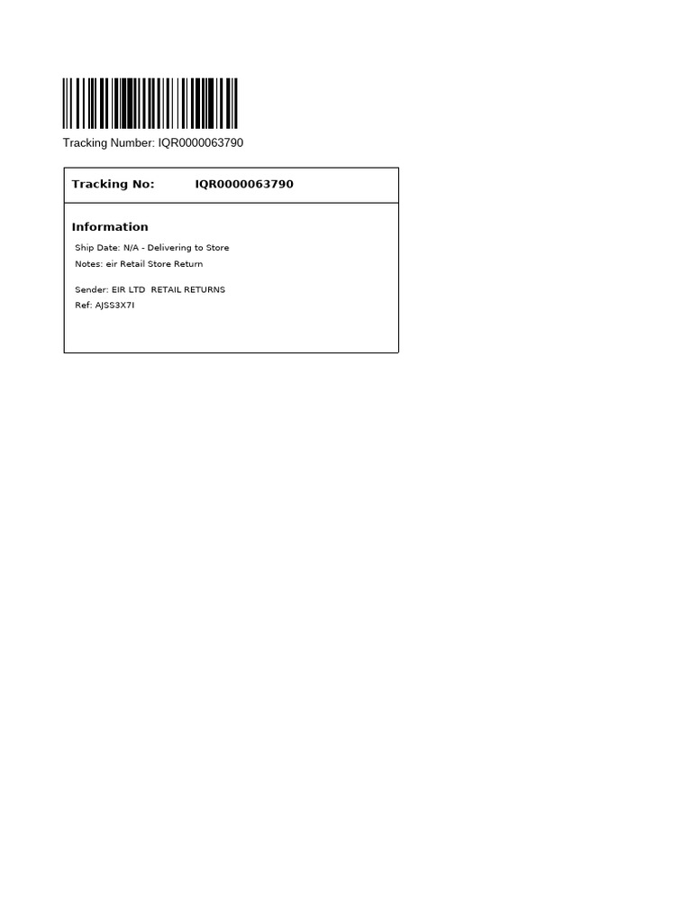 Tracking Number: IQR0000063790 | PDF