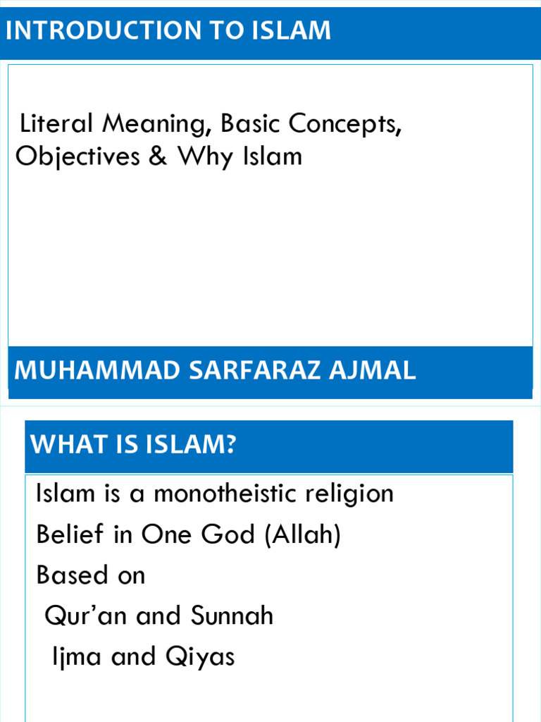 Introduction To Islam Presentation | PDF | Prophets And Messengers In ...