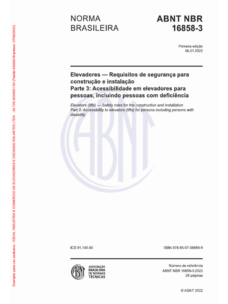 Abnt 16858 3 | PDF