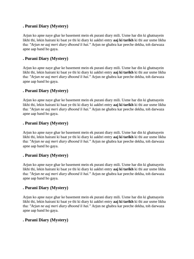 Diary | PDF