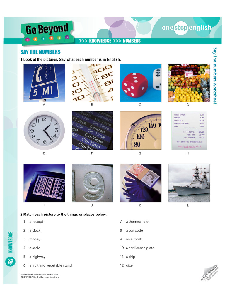Numbers Exercise | PDF