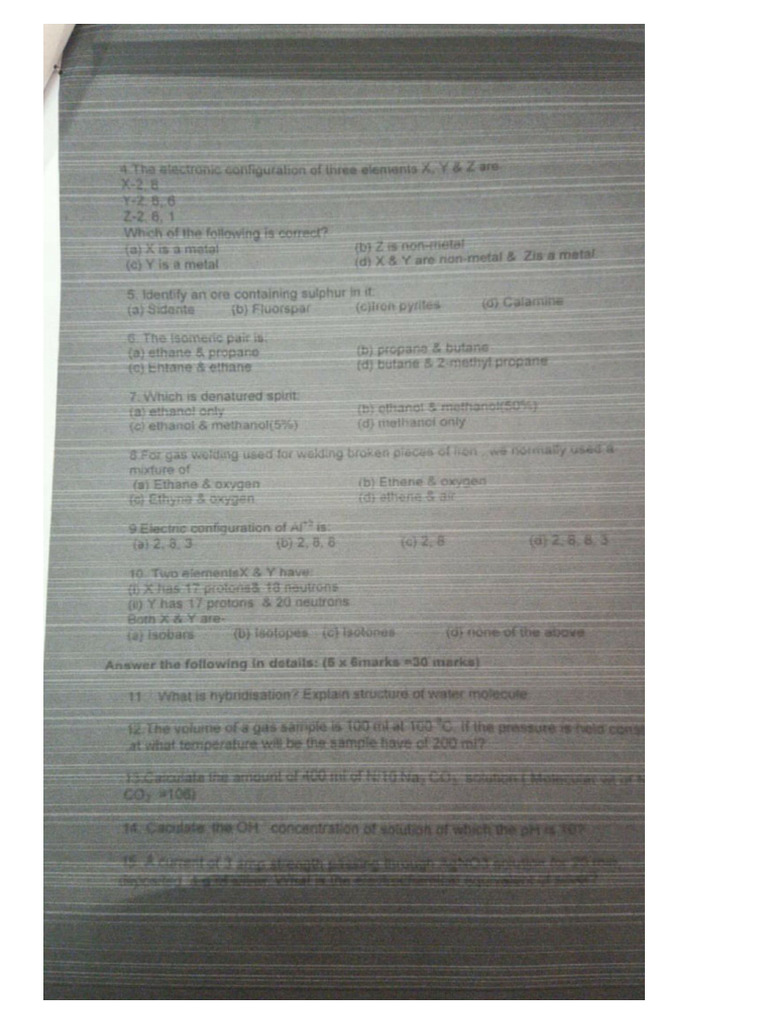 Pre Diploma Question Paper | PDF