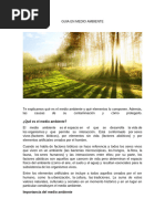 Cuidado del Medio Ambiente y Recursos Naturales | PDF | Entorno natural ...