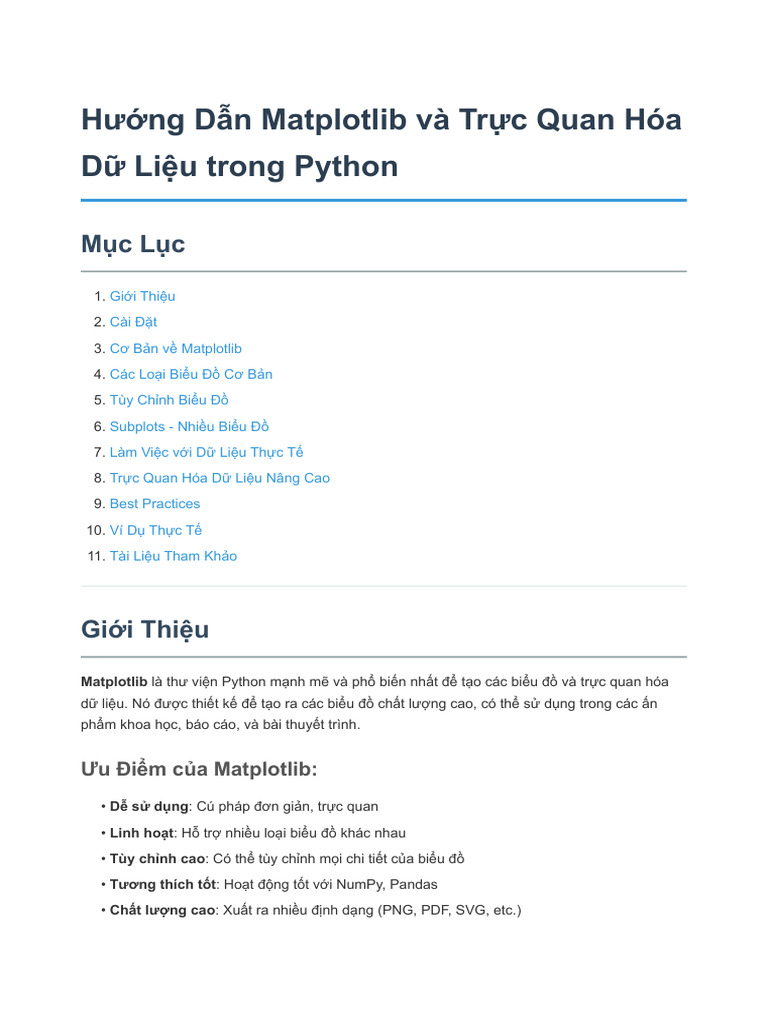 Huong Dan Matplotlib | PDF