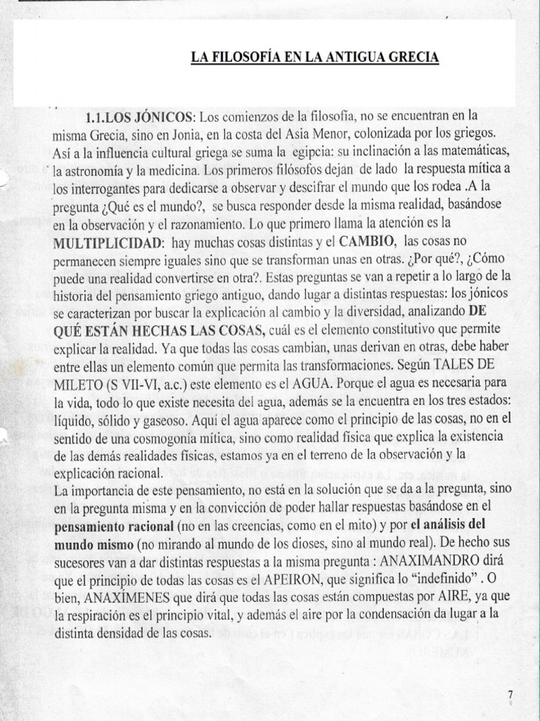 La Filosofia en La Antigua Grecia | PDF