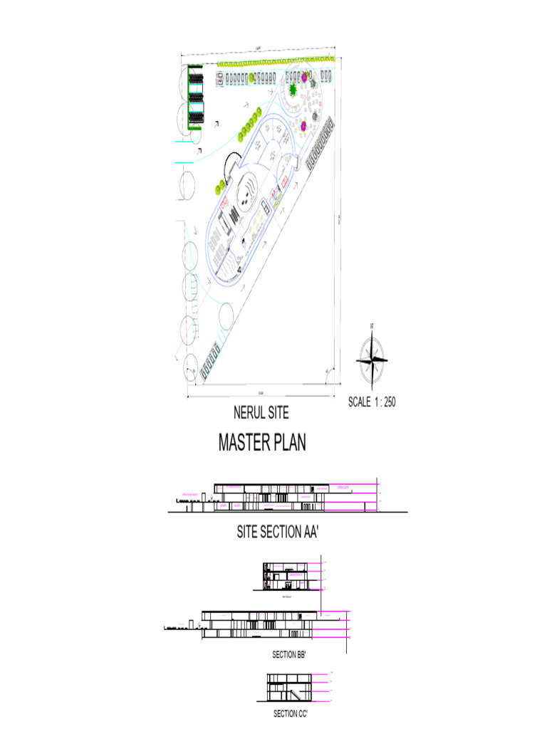 Master Plan With Site Sections | PDF