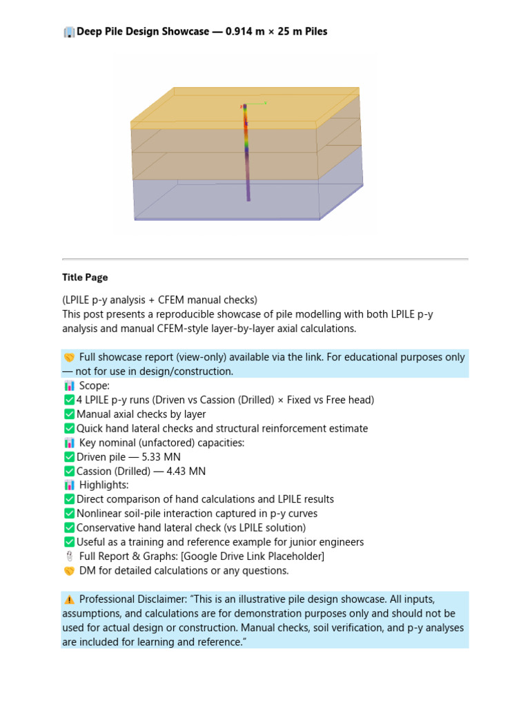 Pile Showcase Report | PDF | Civil Engineering | Structural Engineering