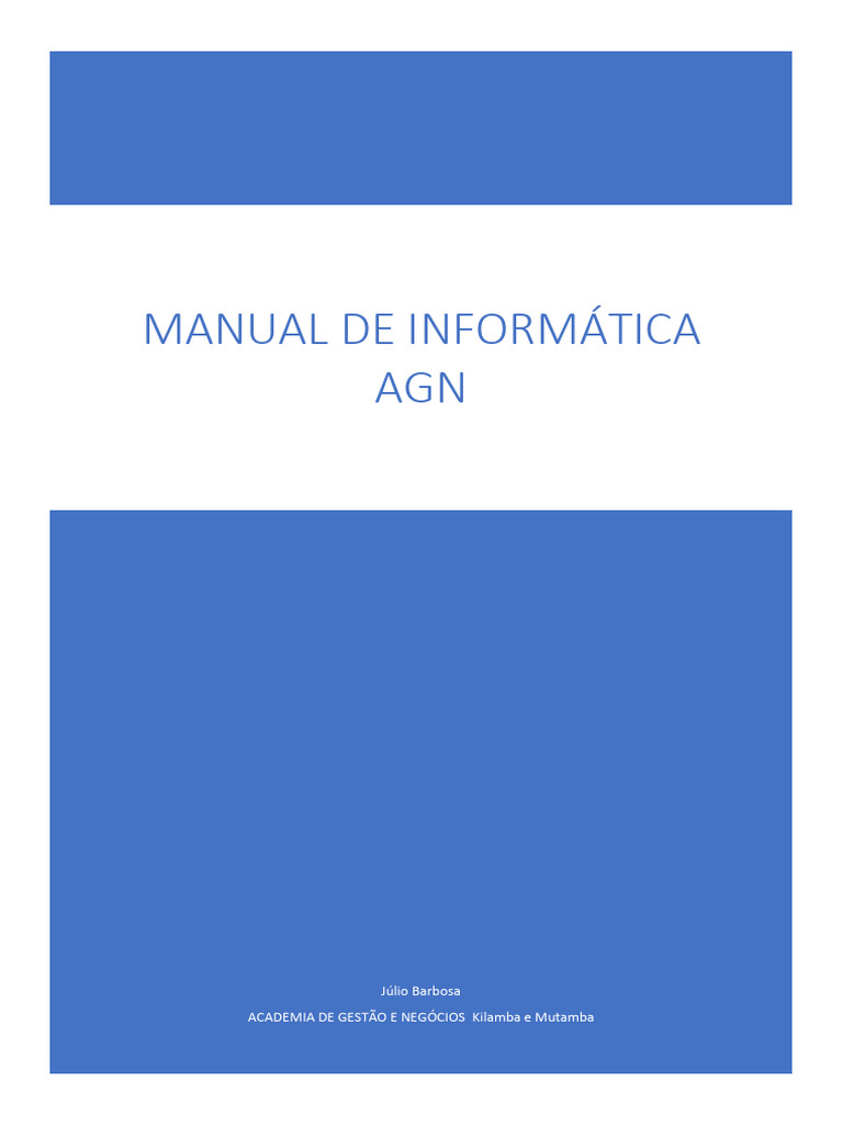 Manual de Informática | PDF | Programas | Janela (informática)