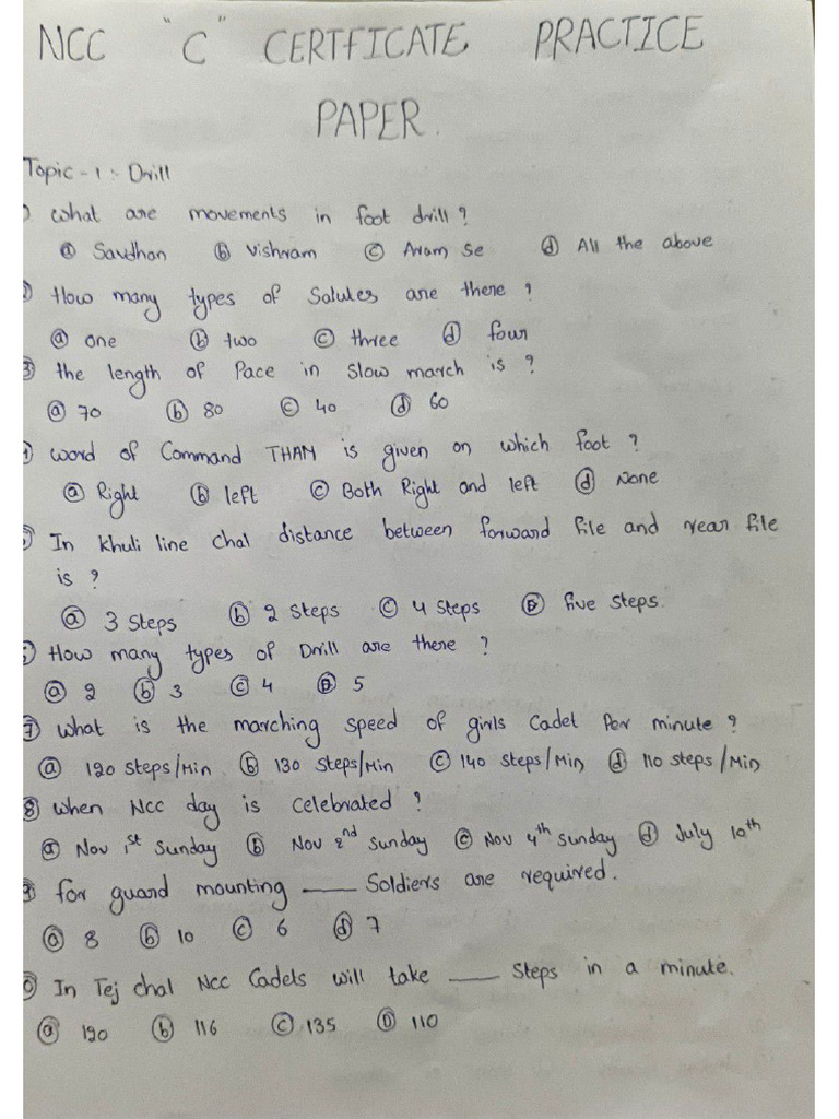 Practice Paper | PDF