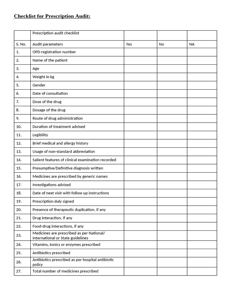 Checklist | PDF