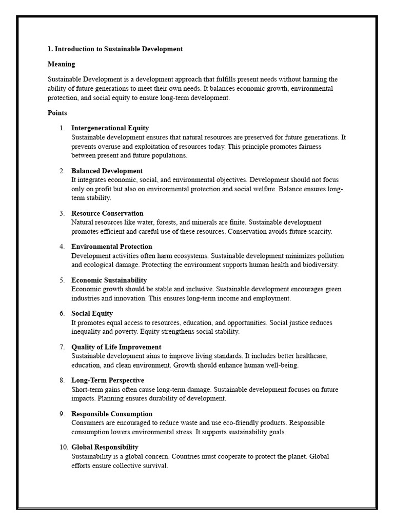 Sustainable Developments and CSR | PDF | Sustainability | Millennium ...