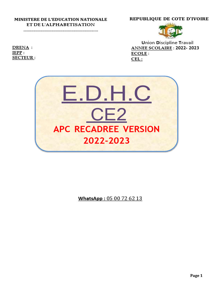 Ehdc Ce2 Okk | PDF | Démocratie | Idéologies politiques