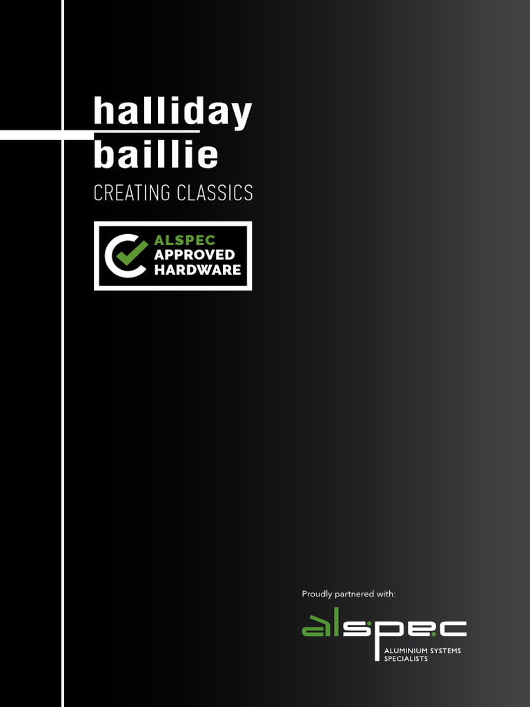 Alspec Hallidaybaillie Partnered Catalogue | PDF | Door | Coating