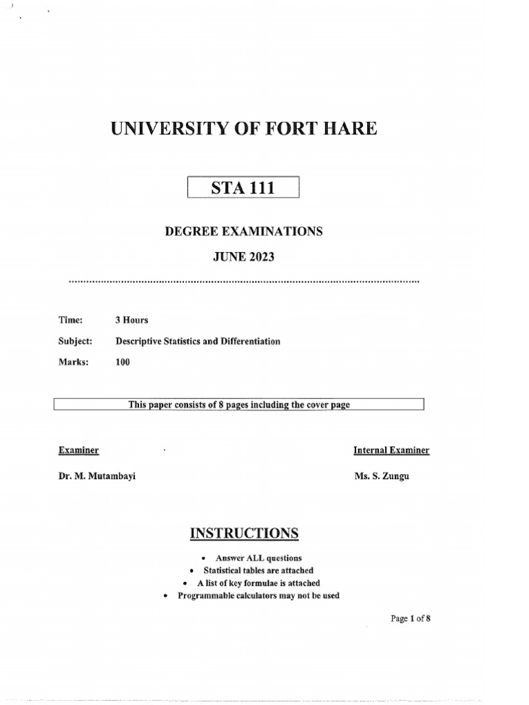 Sta 111 | PDF