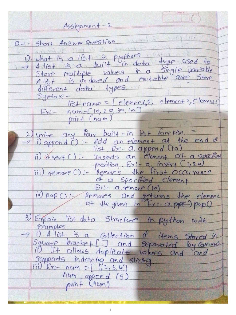 Python Assignment 2 | PDF