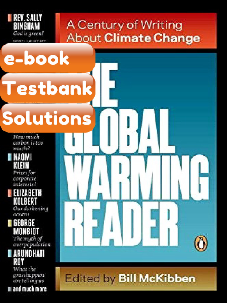 Ebook & Testbank The Global Warming Reader A Century of Writing About ...