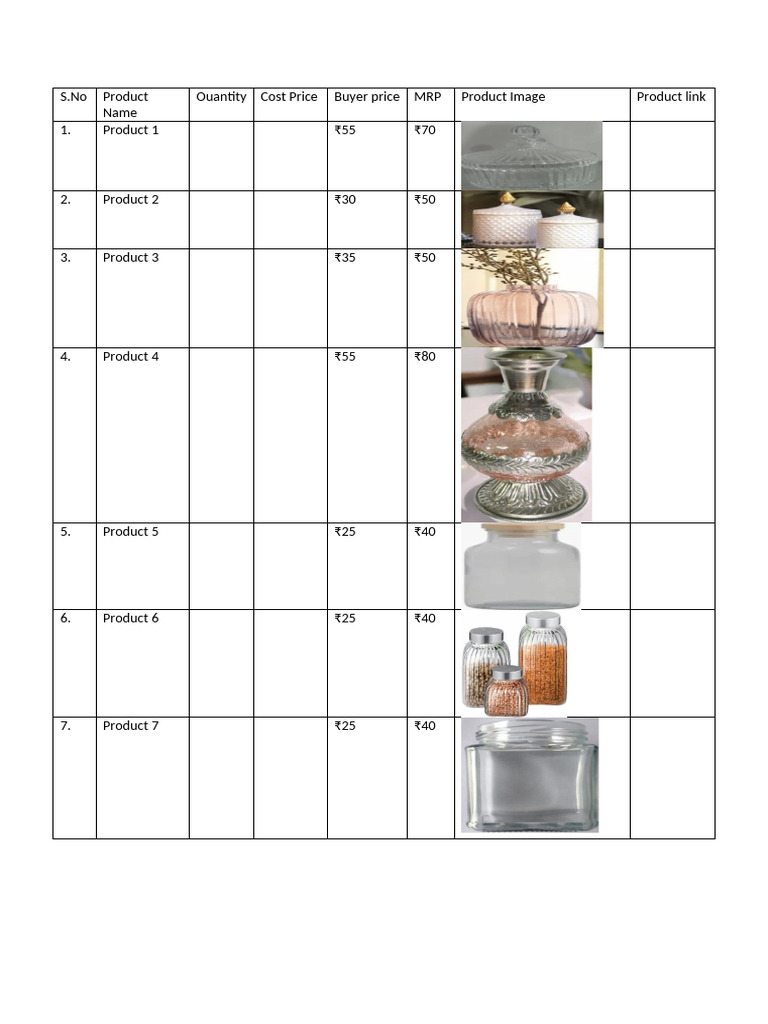 Product Listing | PDF