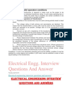 Transformer Parallel Operation Conditions