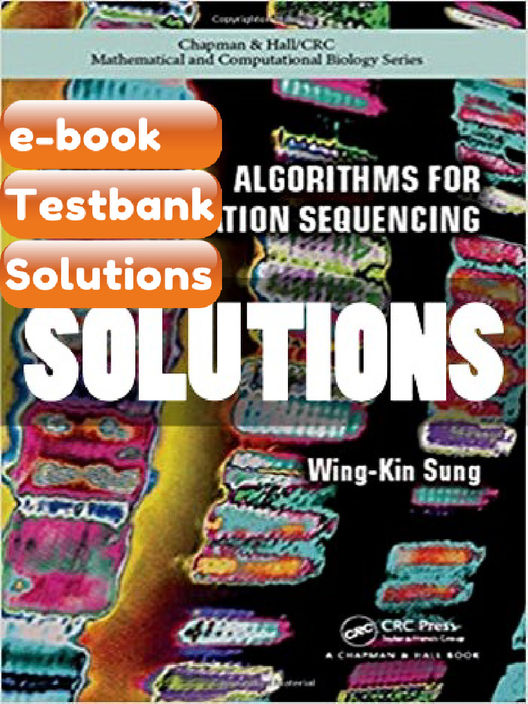 eBook & Testbank Algorithms for Next Generation Sequencing 1st Edition ...