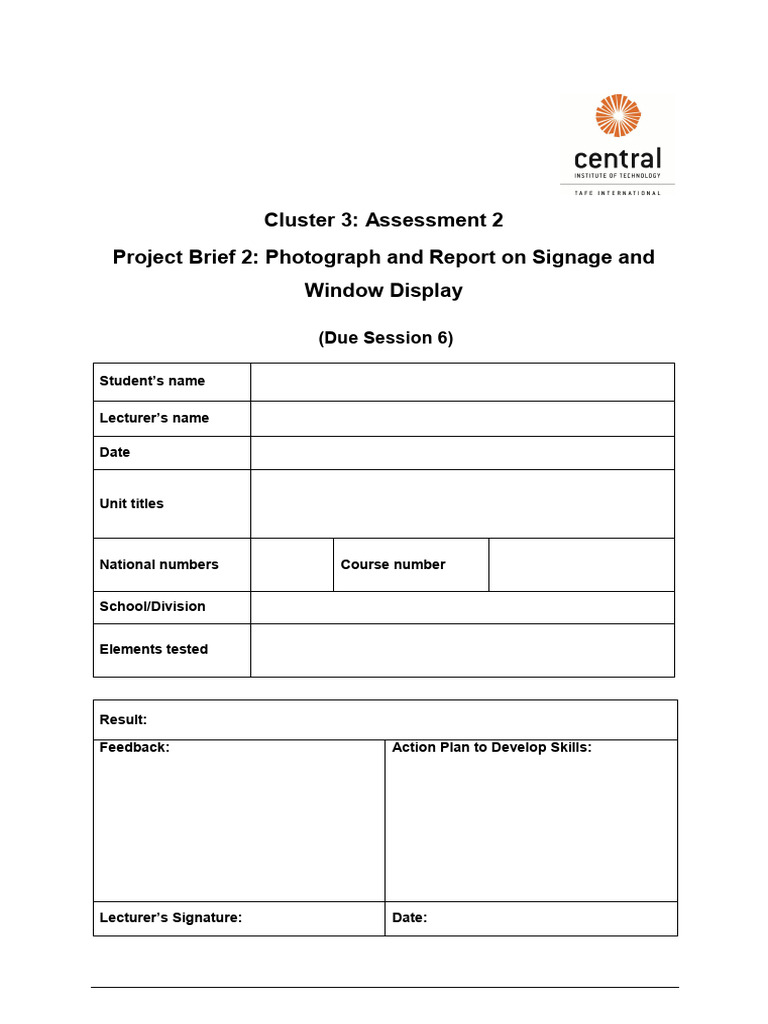 11 Assessment 2 Template | PDF | Cognition