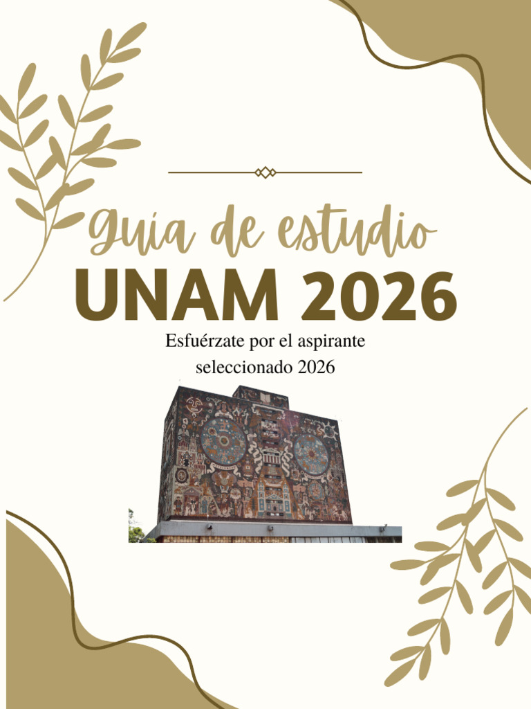 Guía de Estudio UNAM 2026 | PDF | Lingüística | Gramática