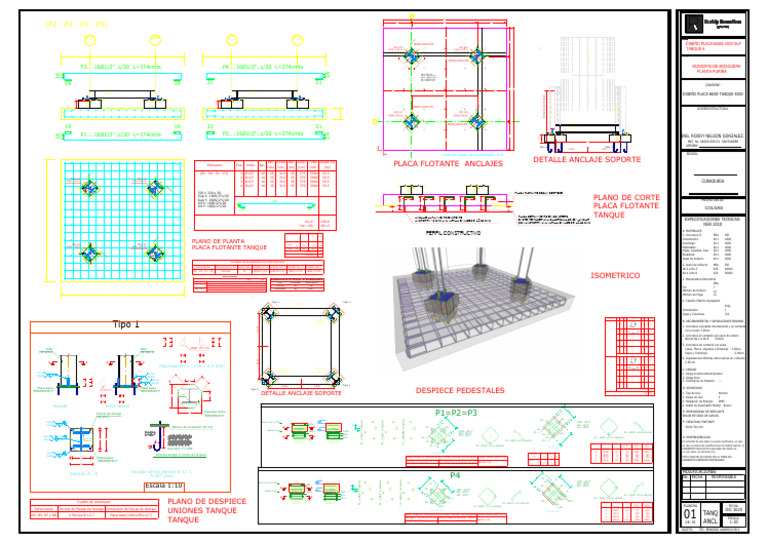 Diseno Estructural Base 4000 TK 1 | PDF