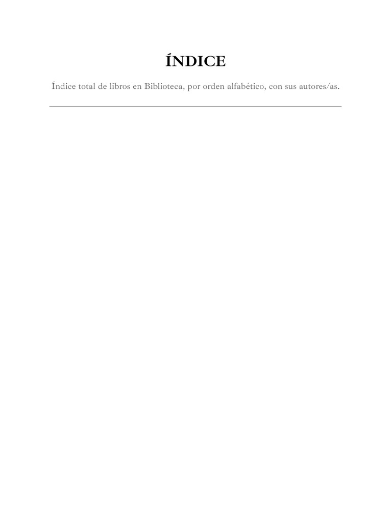 Índice | PDF | Duna (Novela)
