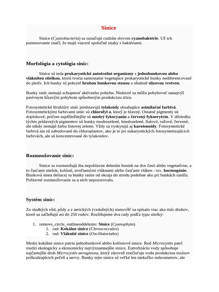 Sinice | PDF