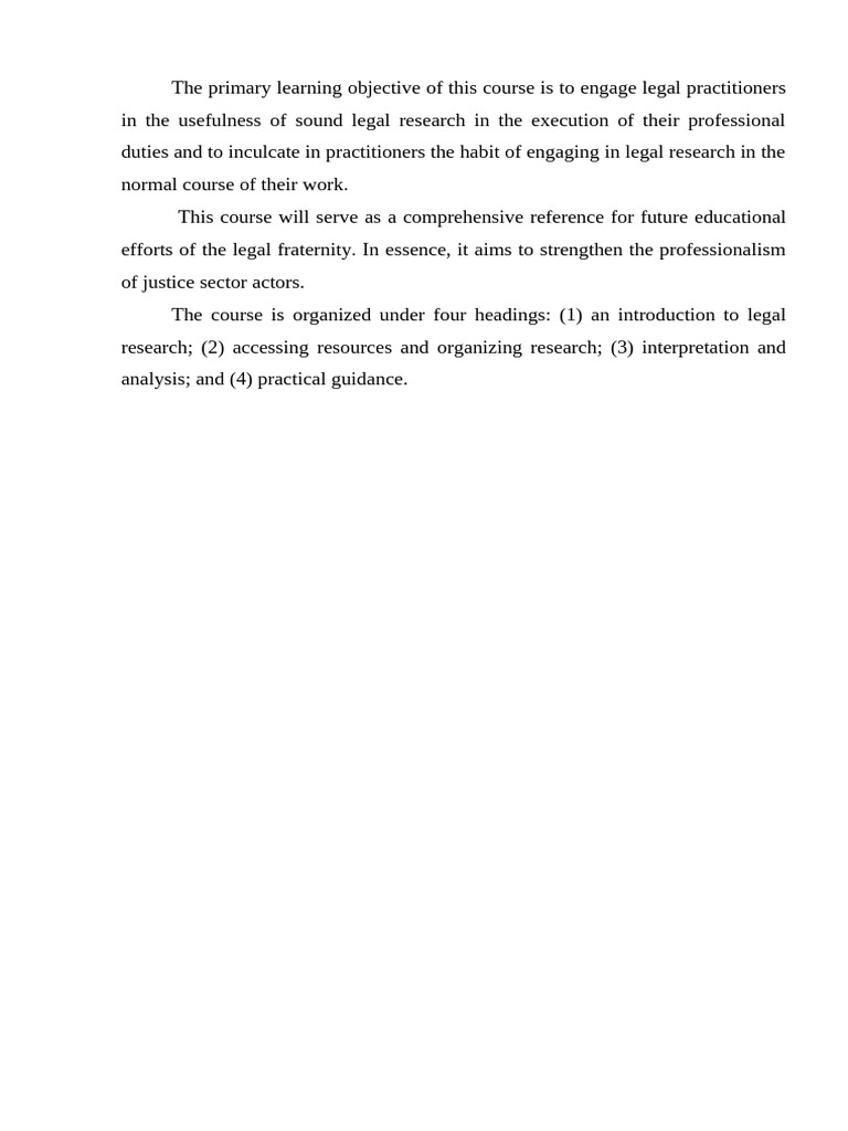 Introducrion To The Course | PDF
