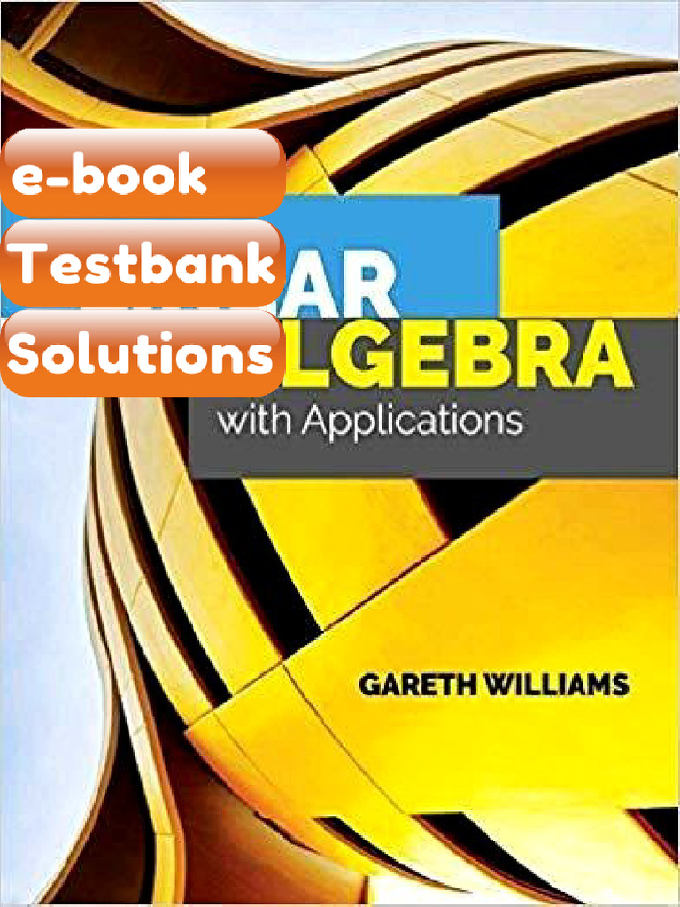 Ebook & Testbank Linear Algebra With Applications 9th Edition | PDF ...