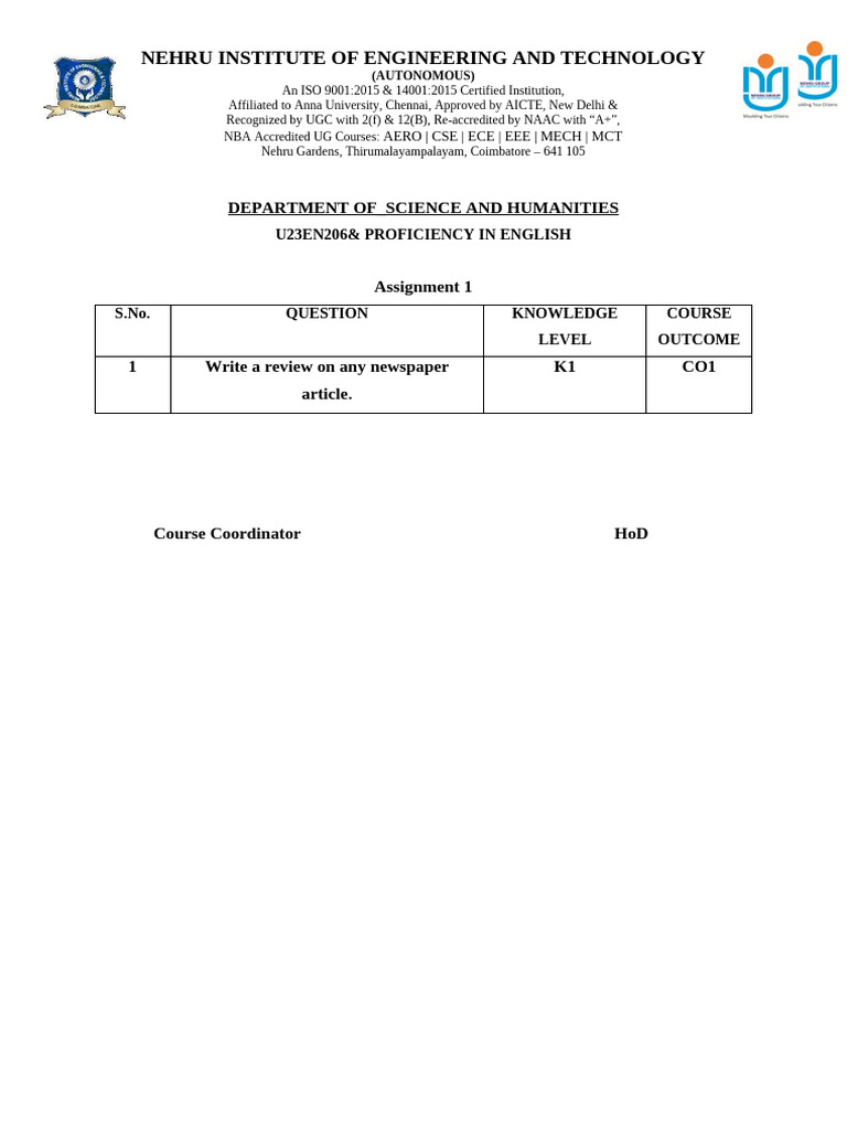 Assignment SEM II | PDF | Government Of India | Higher Education