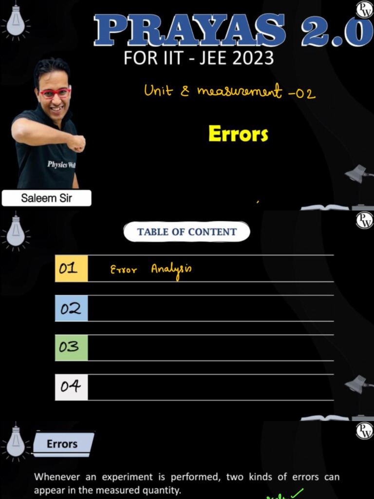 Unit & Measurement - 02 - Class Notes - (2.0 2023 VP Star) | PDF