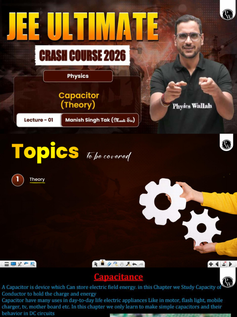 Capacitors 01 Class Notes | PDF